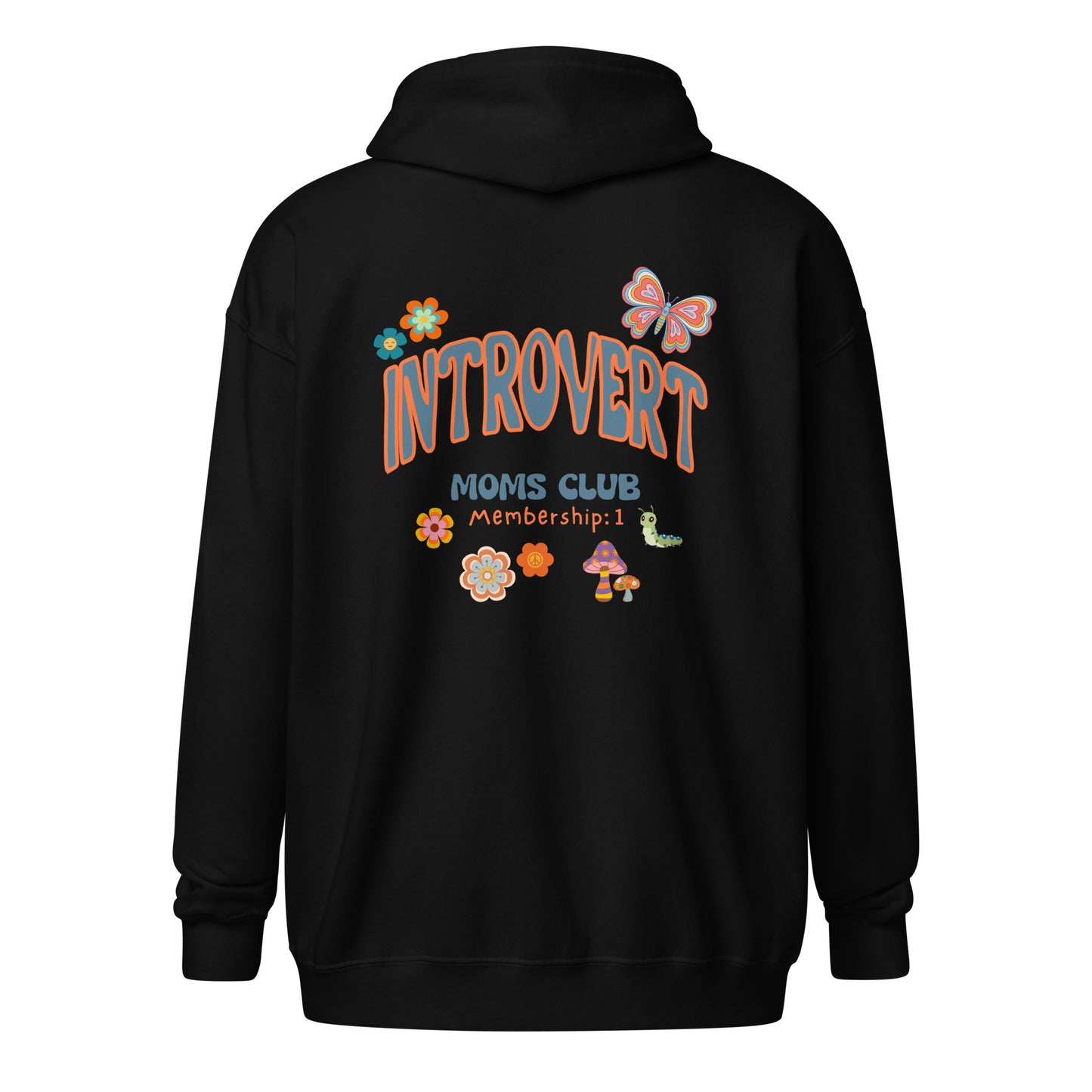 Introvert Moms Club - Unisex heavy blend zip hoodie