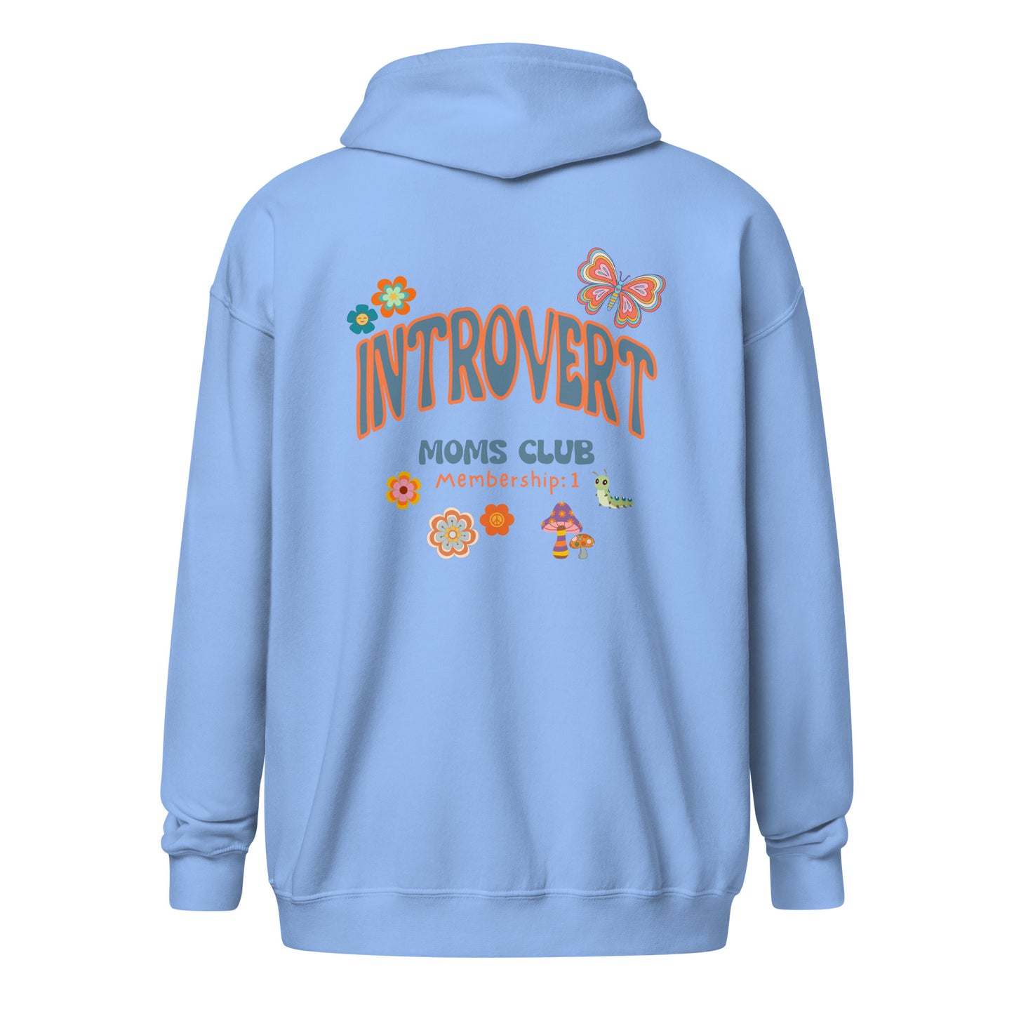 Introvert Moms Club - Unisex heavy blend zip hoodie