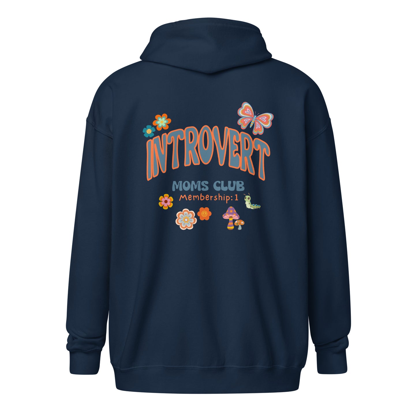 Introvert Moms Club - Unisex heavy blend zip hoodie