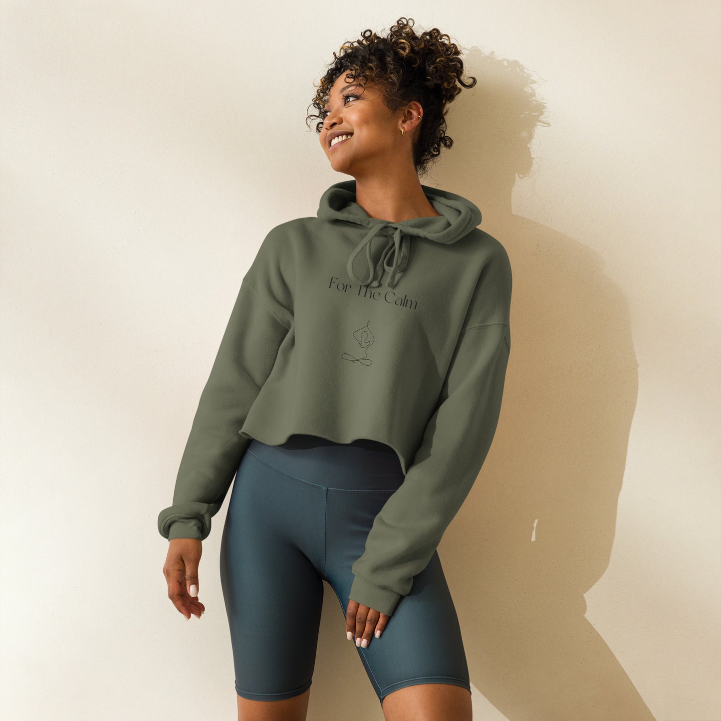 For The Calm - Crop Hoodie