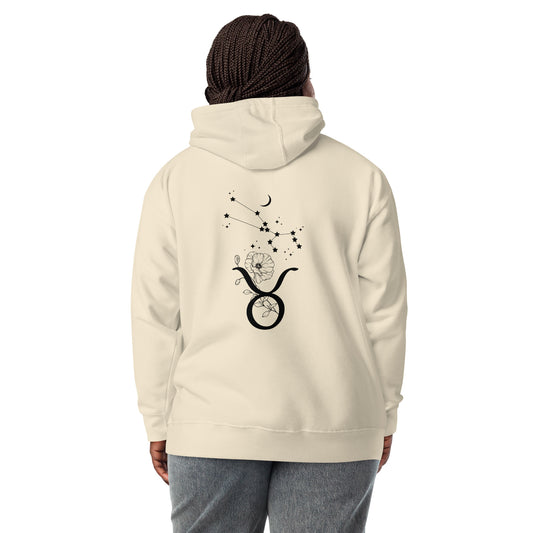 Taurus - Flower Constellation Symbol - Unisex Hoodie