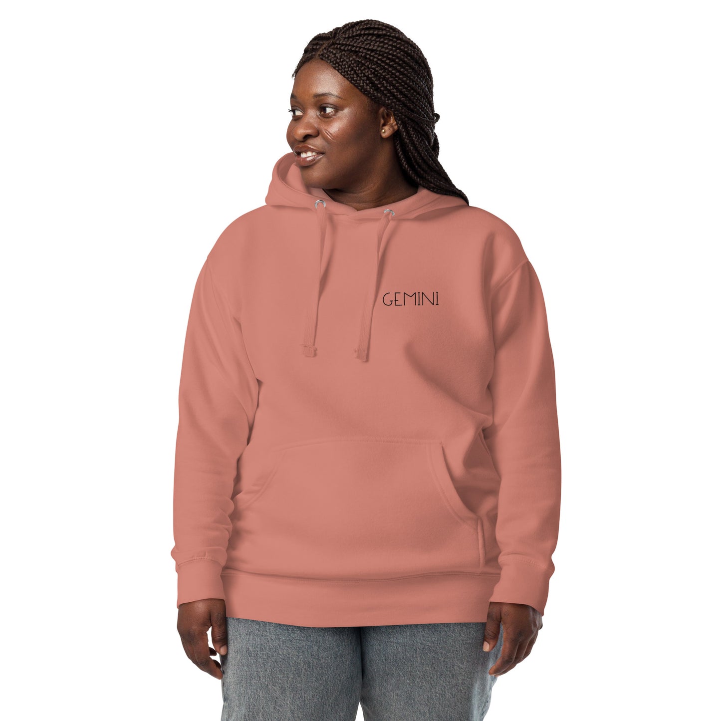 Gemini - Flower Constellation Symbol - Unisex Hoodie