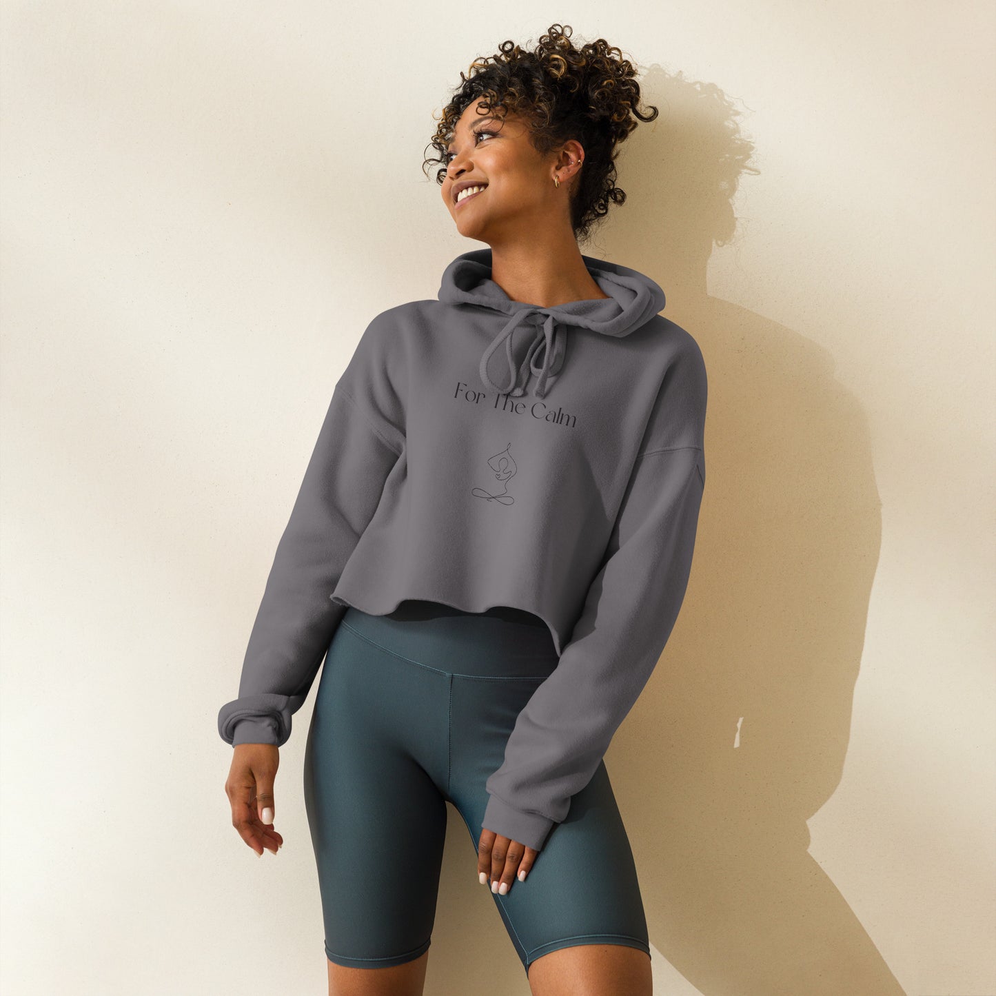 For The Calm - Crop Hoodie